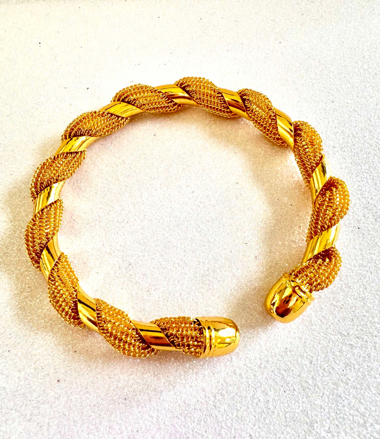 Golden Vow Cuff Bracelet